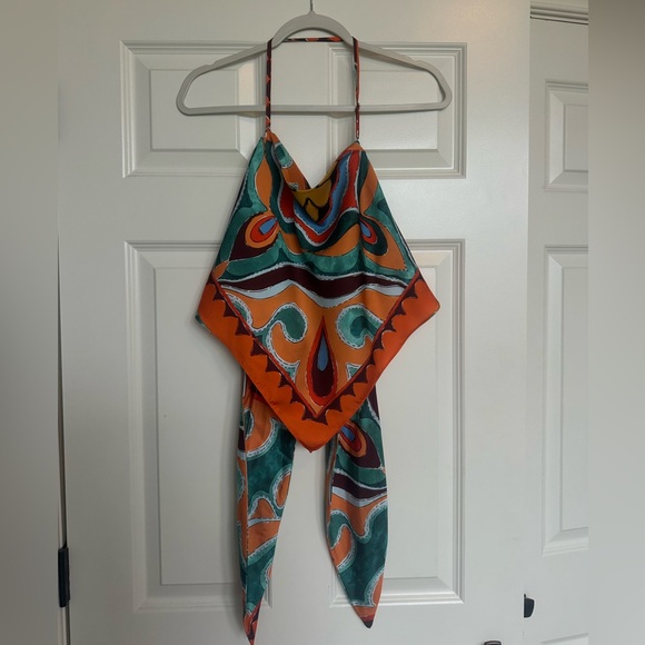 ZARA STRAPPY BANDANA TOP LARGE 3097/164/123/15 - Picture 3 of 4